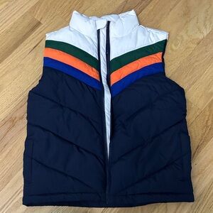 Janie and JackColorful Striped Puffer Vest, 5/6